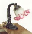 Lamp in pewter